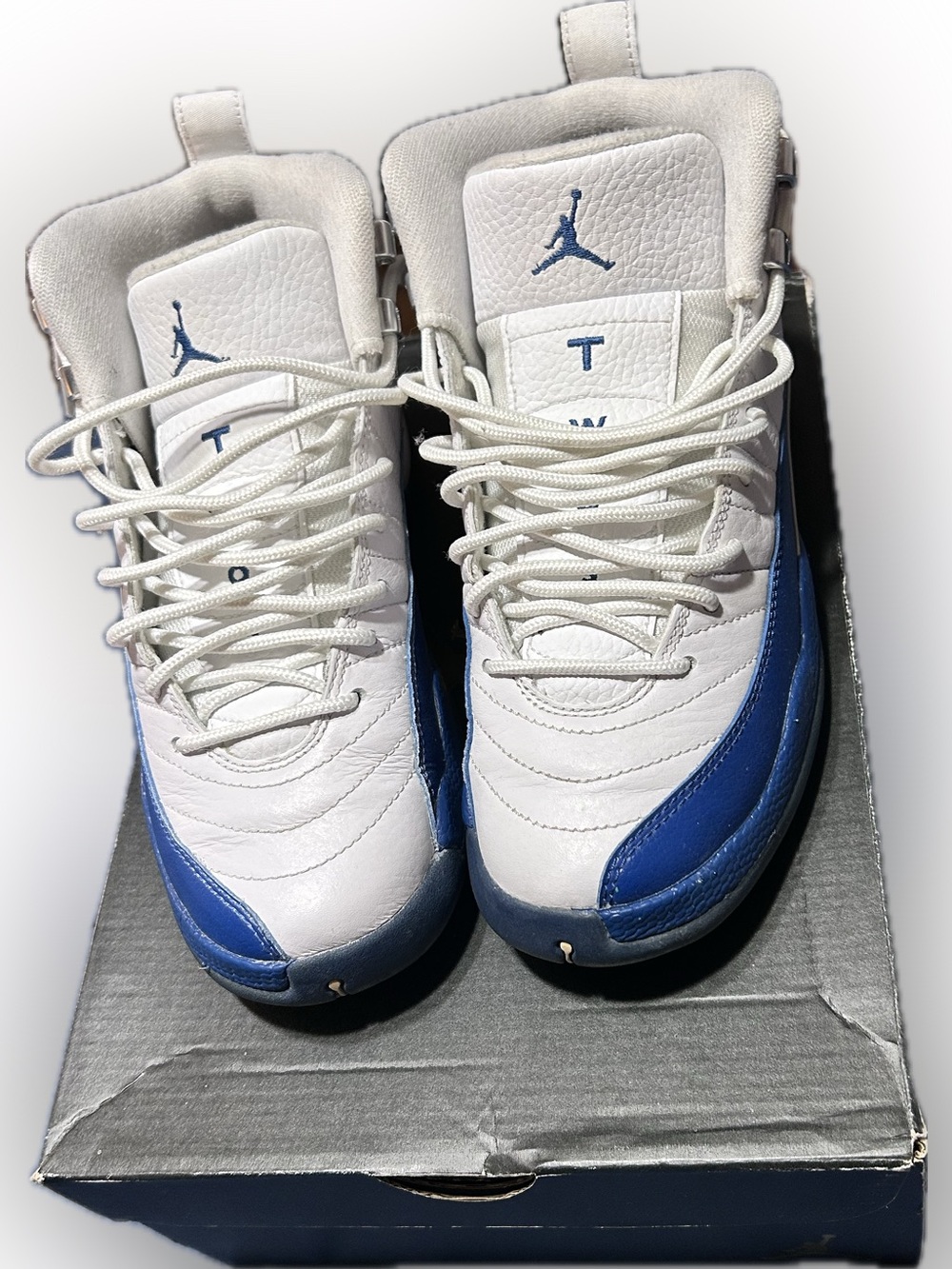 Jordan Retro 12 White/French Blue/Metallic Silver